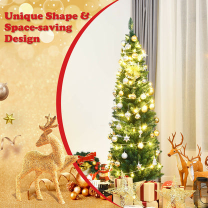 PVC Artificial Slim Pencil National Christmas Tree 5 Feet