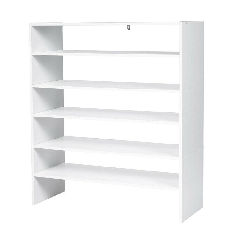 3-in-1 Wood Shoe Rack Ideal for Entryway and Hallway
