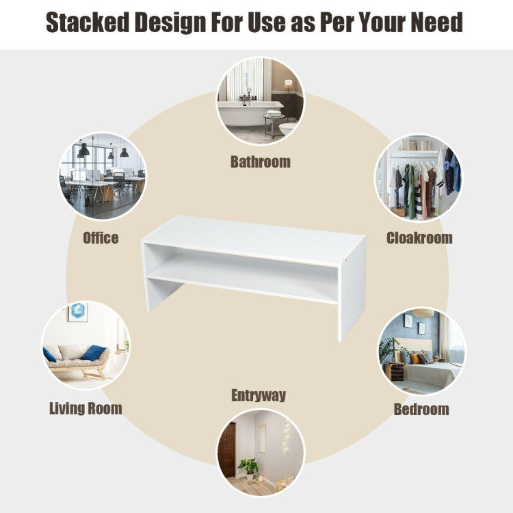 3-in-1 Wood Shoe Rack Ideal for Entryway and Hallway