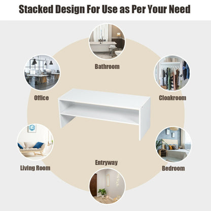 3-in-1 Wood Shoe Rack Ideal for Entryway and Hallway