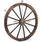 Set of 2 30-inch Decorative Vintage Wood Wagon Wheel