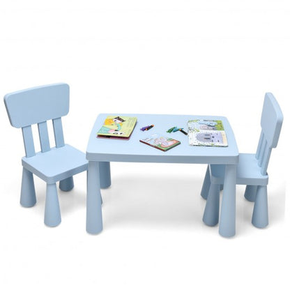 3-Piece Toddler Multi Activity Play Dining Study Kids Table and Chair Set