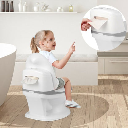 Kids Realistic Flushing Sound Lighting Potty Training Transition Toilet