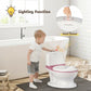 Kids Realistic Flushing Sound Lighting Potty Training Transition Toilet