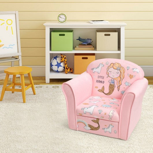 Kidsq Mermaid Armrest Couch Upholstered Sofa