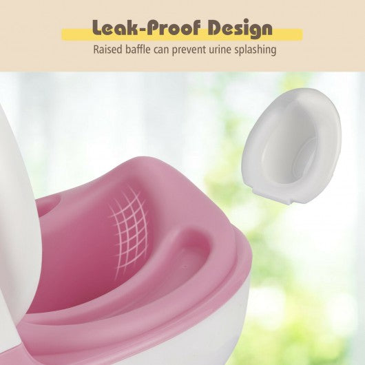 Kids Realistic Flushing Sound Lighting Potty Training Transition Toilet