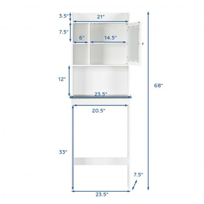 Bathroom Space Saver White Over-the-Toilet Cabinet