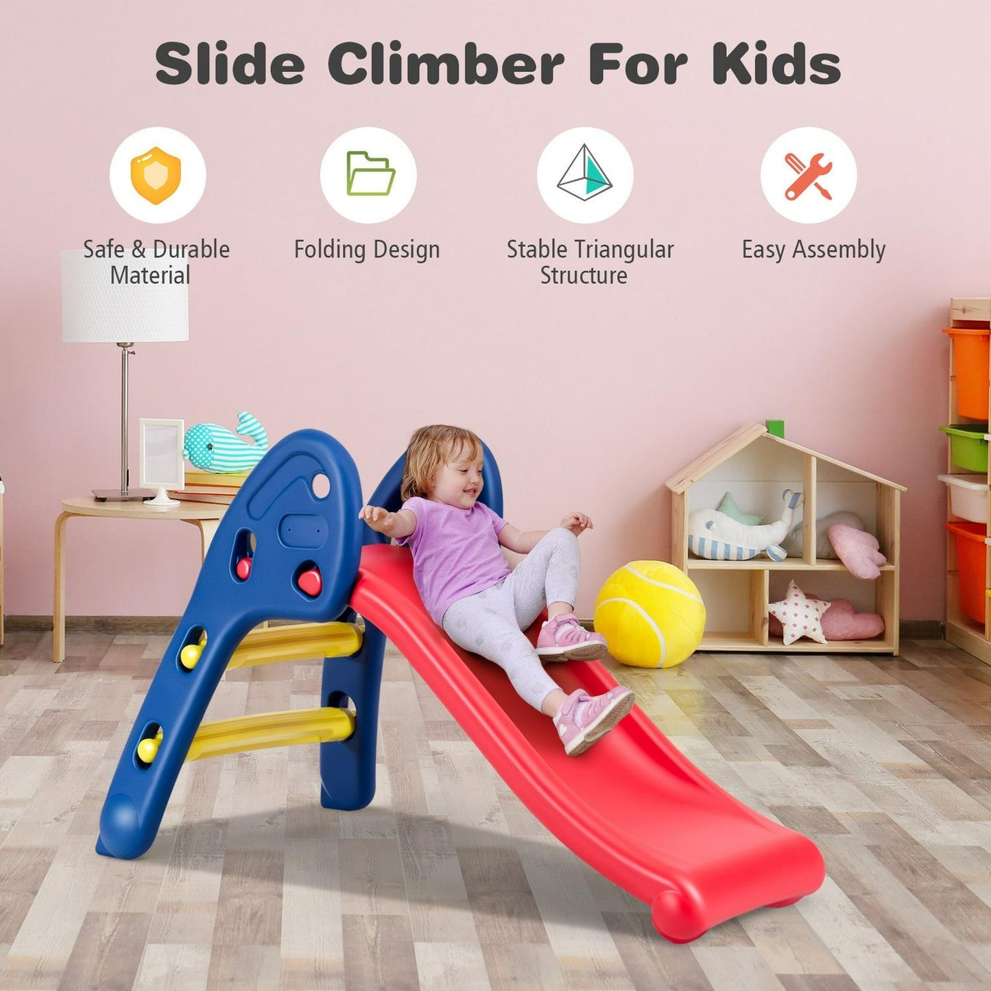 2 Step Children Folding Plastic Slide