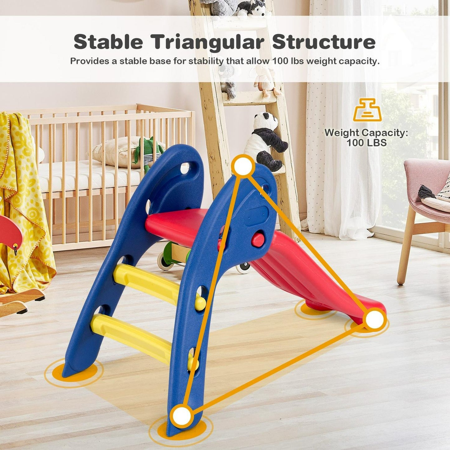 2 Step Children Folding Plastic Slide