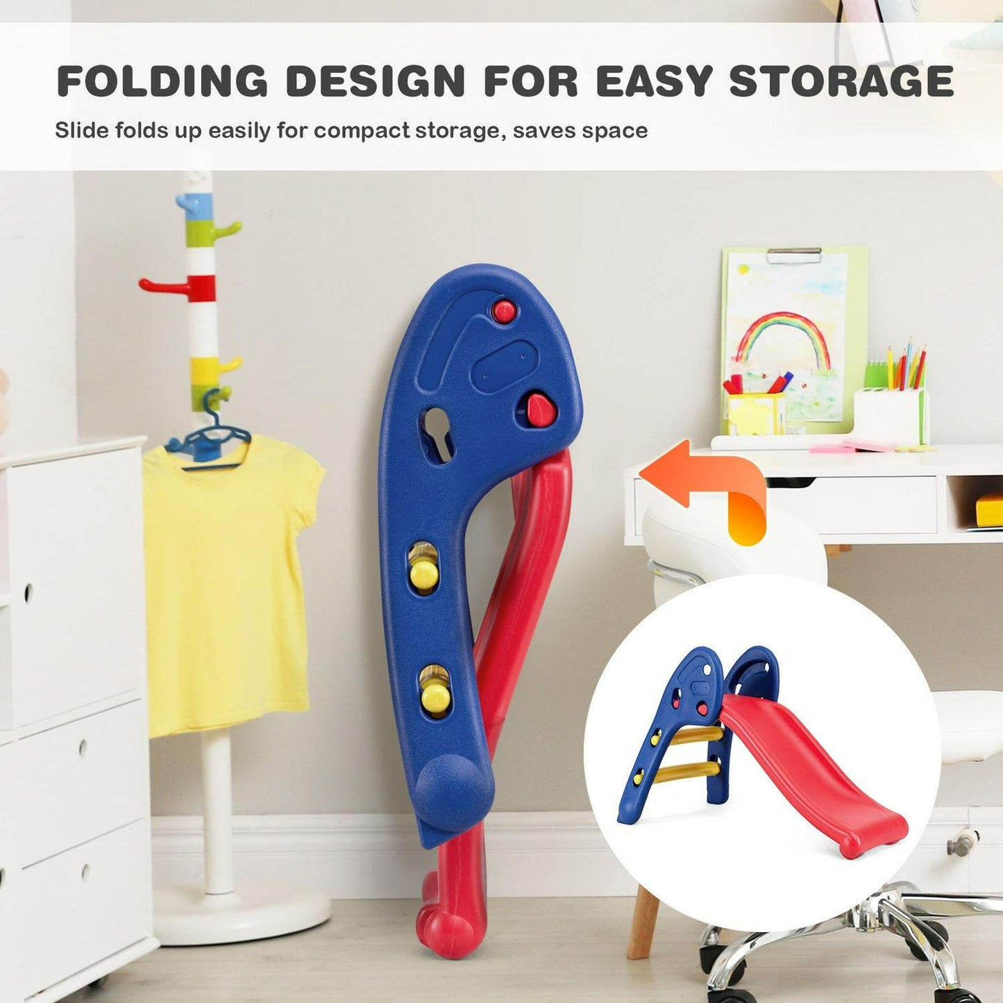 2 Step Children Folding Plastic Slide