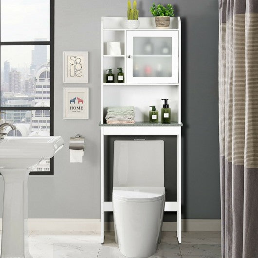 Bathroom Space Saver White Over-the-Toilet Cabinet