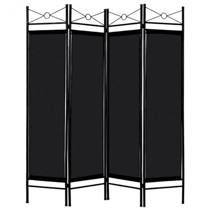 4 Panel Freestanding Metal Frame Private Folding Hinged Room Divider