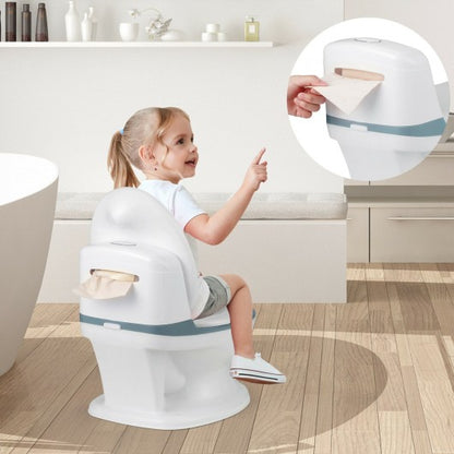 Kids Realistic Flushing Sound Lighting Potty Training Transition Toilet