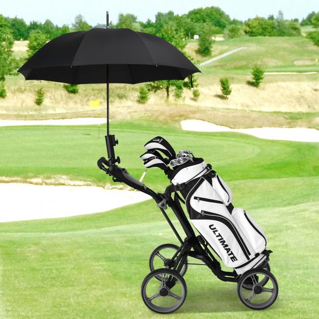 4 Wheels Golf Push Cart with Brake Scoreboard Adjustable Handle
