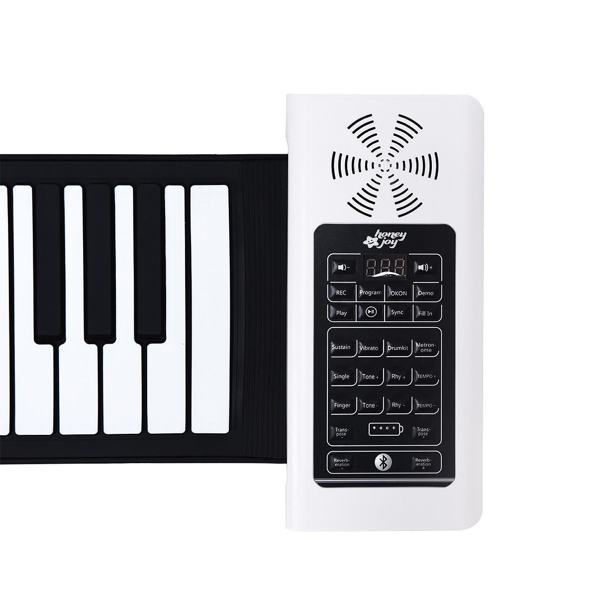 61 Key Electronic Roll up Silicone Rechargeable Piano Keyboard