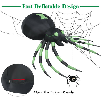 6FT Halloween Inflatable Blow-Up Spider