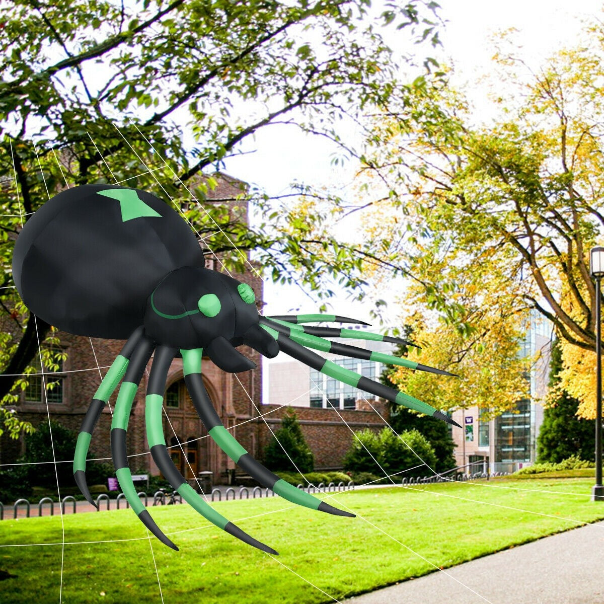 6FT Halloween Inflatable Blow-Up Spider