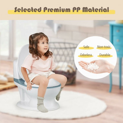 Kids Realistic Flushing Sound Lighting Potty Training Transition Toilet