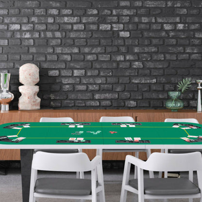 80 Inch x 36 Inch Folding 8 Player Deluxe Texas Poker Table Top with Bag