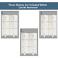4 Panel Freestanding Folding Hinged Room Divider /w 3 Display Shelves