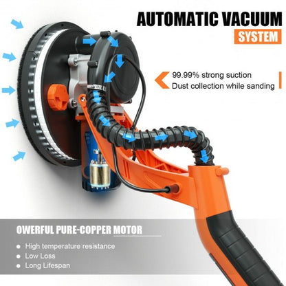 Electric Drywall Sander 750W Adjustable Variable Speed