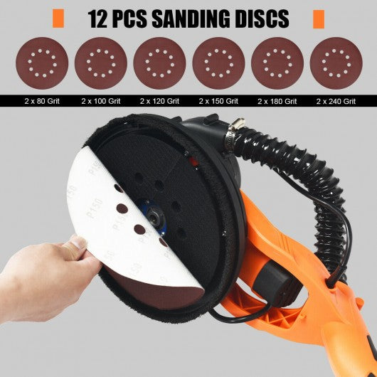 Electric Drywall Sander 750W Adjustable Variable Speed