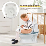 Kids Realistic Flushing Sound Lighting Potty Training Transition Toilet