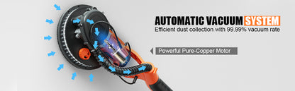 Electric Drywall Sander 750W Adjustable Variable Speed