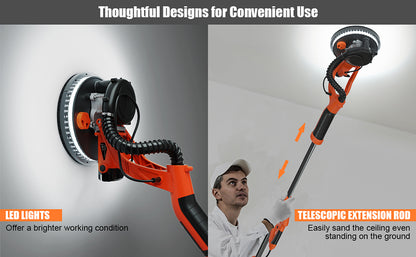 Electric Drywall Sander 750W Adjustable Variable Speed