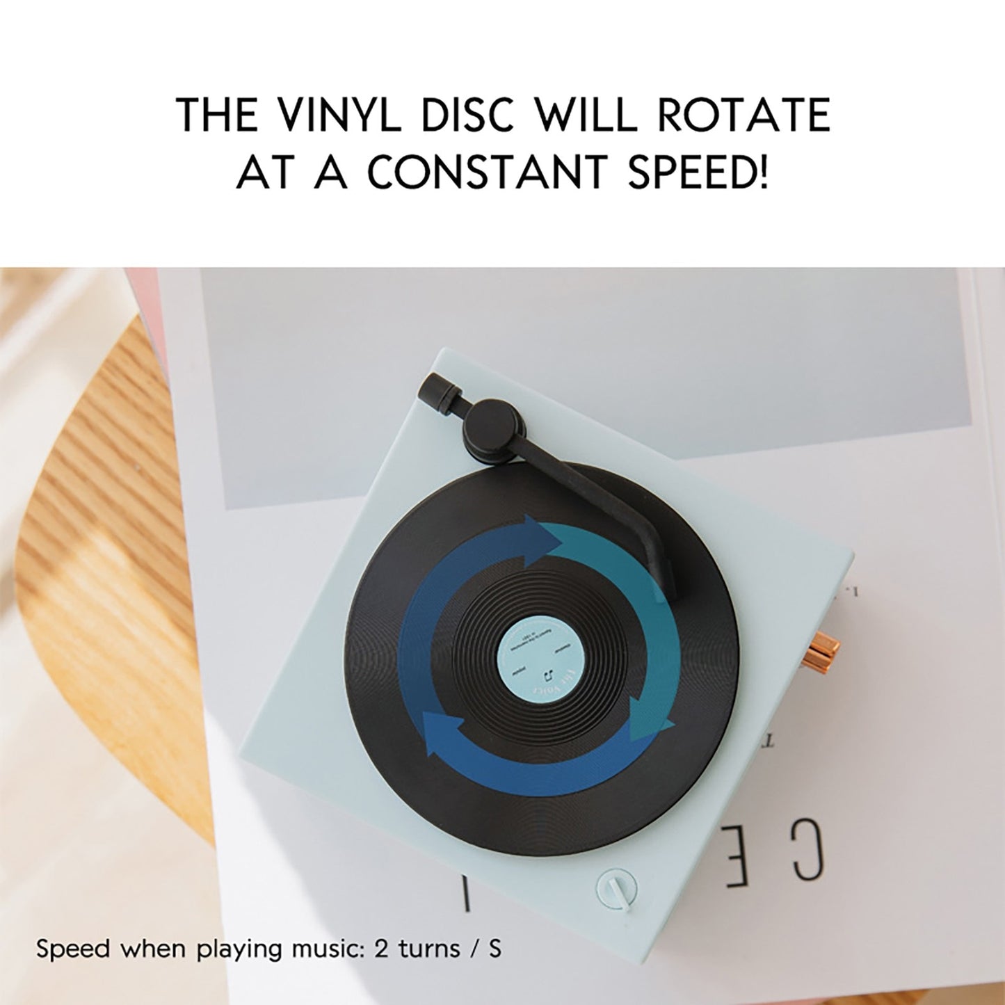 Vinyl Record Shape Bluetooth Speaker