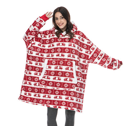 Oversized Hoodie Sweatshirt Winter Fleece