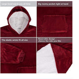Oversized Microfiber & Sherpa Wearable Blanket