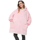 Oversized Hoodie Sweatshirt Winter Fleece