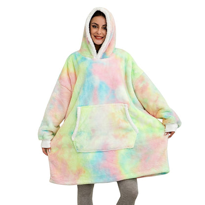 Oversized Hoodie Sweatshirt Winter Fleece