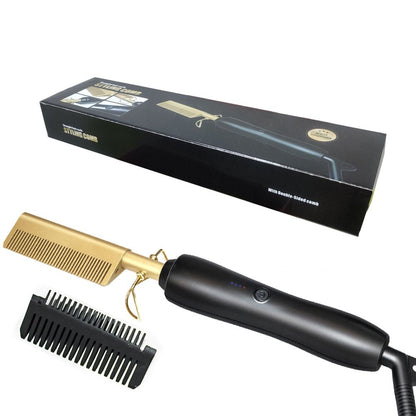 Heating Comb Straightener Electric Hot Comb Flat Iron