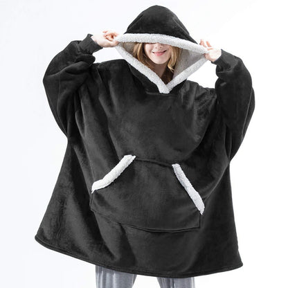 Oversized Hoodie Sweatshirt Winter Fleece