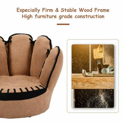 Household Five Fingers Baseball Glove Shaped Kids Leisure Upholstered Sofa
