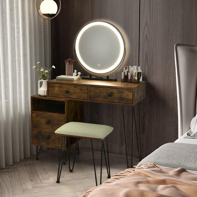 Modern Dressing Table with Storage Cabinet