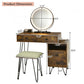 Modern Dressing Table with Storage Cabinet