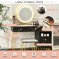 Modern Dressing Table with Storage Cabinet