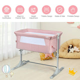 Travel Portable Baby Bed Side Sleeper Bassinet Crib with Carrying Bag