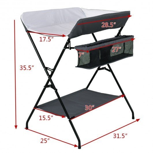 Baby Storage Folding Diaper Changing Table