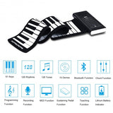 61 Key Electronic Roll up Silicone Rechargeable Piano Keyboard
