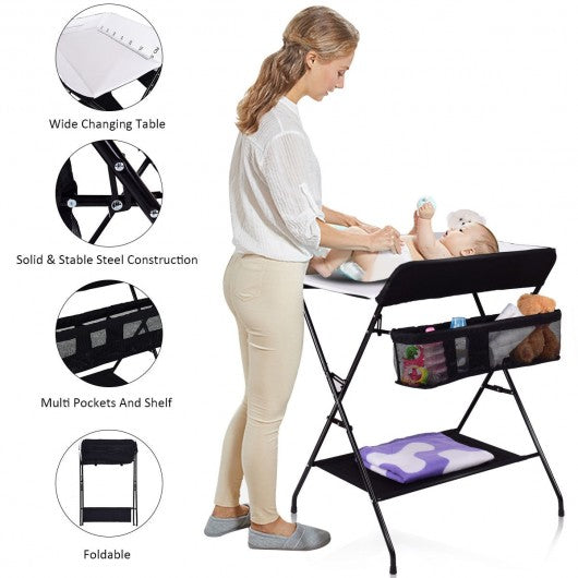 Baby Storage Folding Diaper Changing Table