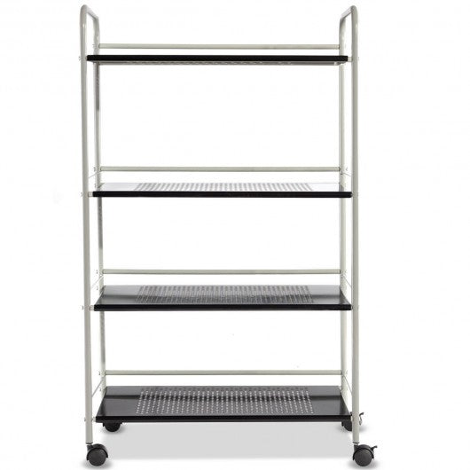 4 Tiers Rolling Storage Cart Utility Trolley