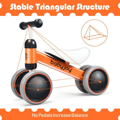 4 Wheels No-Pedal Baby Balance Bike