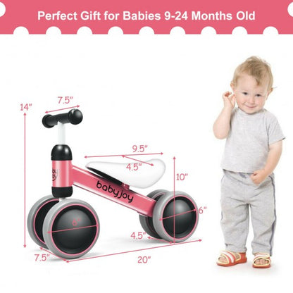 4 Wheels No-Pedal Baby Balance Bike