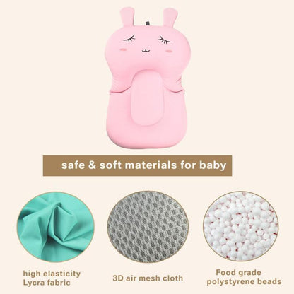 Portable Baby Non Slip Bath Tub NewBorn Air Cushion Bed