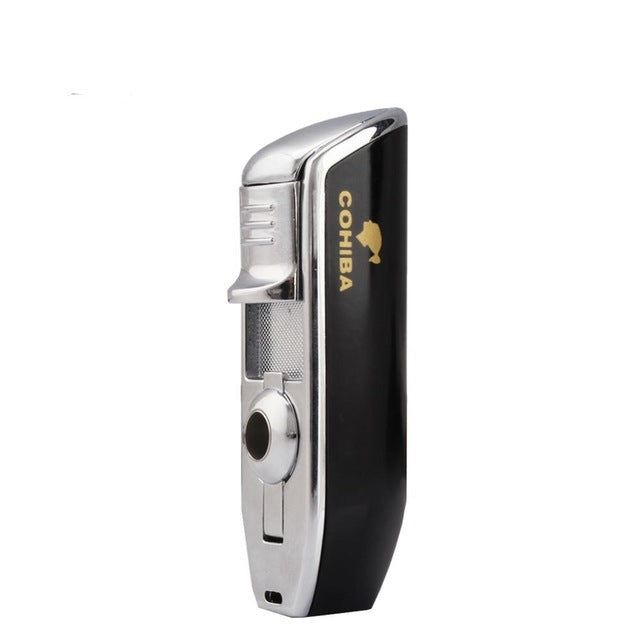 Windproof Jet Blue Flame Cigar Lighter