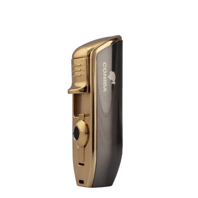 Windproof Jet Blue Flame Cigar Lighter